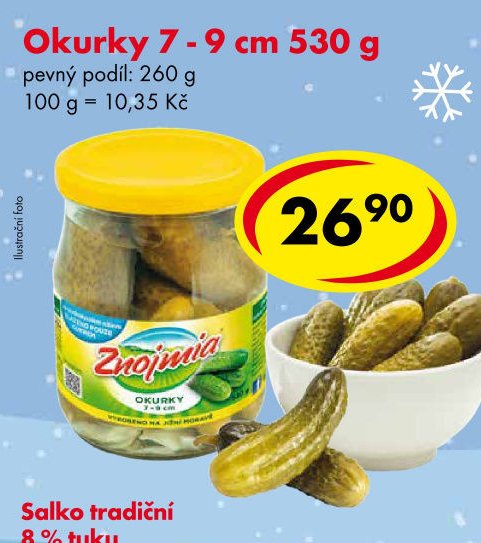 Okurky 7-9 cm 530 g