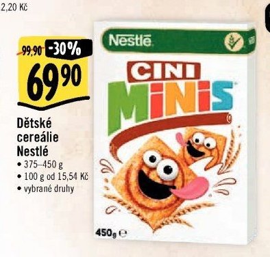 Dětské cereálie Nestlé