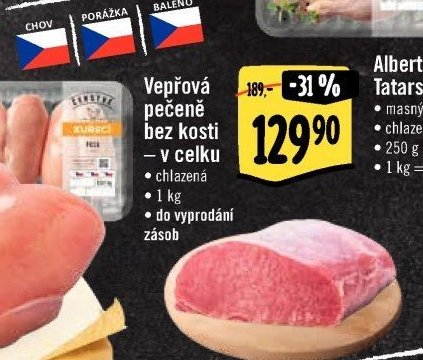 Vepřová pečeně bez kosti