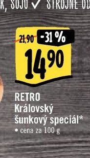 RETRO Královský šunkový speciál