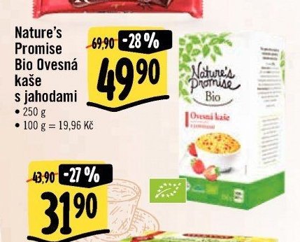 Nature's Promise Bio Ovesná kaše s jahodami