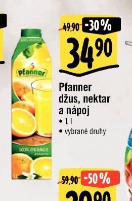 Pfanner džus, nektar a nápoj