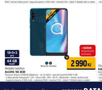 Mobilní telefon ALCATEL 1SE 2020