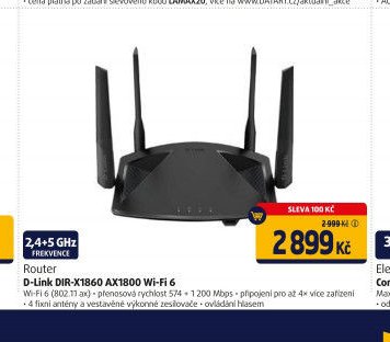 Router D-Link DIR-X1860 AX1800 Wi-Fi 6