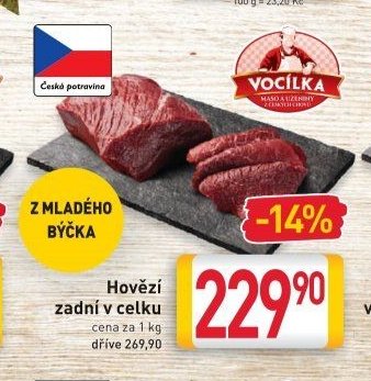 Hovězí zadní v celku