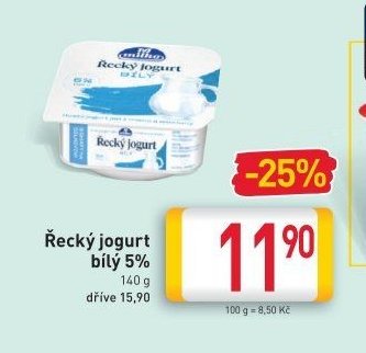 Řecký jogurt bílý 5%