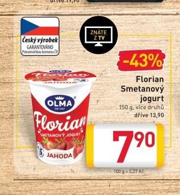 Florian Smetanový jogurt