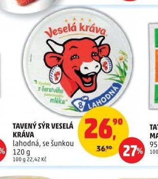 Tavený sýr Veselá kráva