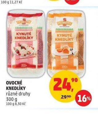 OVOCNÉ KNEDLÍKY různé druhy