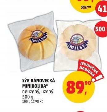 SÝR BÁNOVECKÁ MINIKOLIBA 500 g