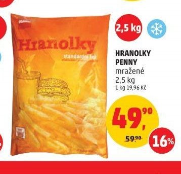 HRANOLKY mražené 2,5 kg