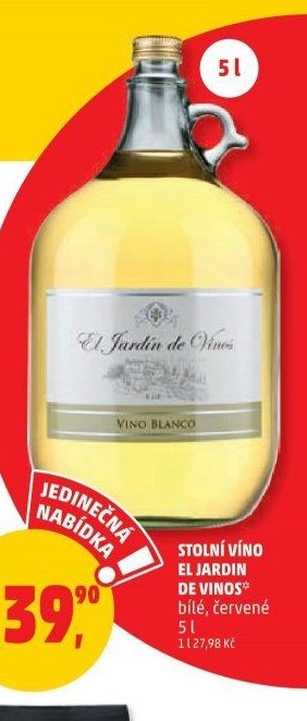 STOLNÍ VÍNO EL JARDIN DE VINOS