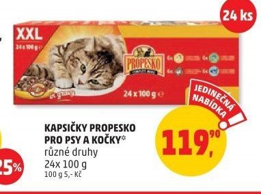 KAPSIČKY PROPESKO PRO PSY A KOČKY