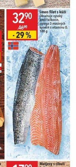 Losos filet s kůží 100 g