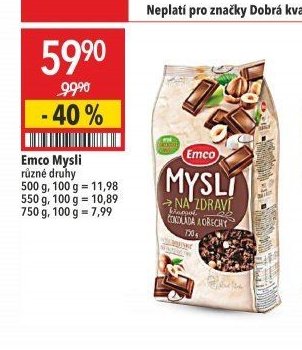 Emco Mysli Čokoláda a ořechy