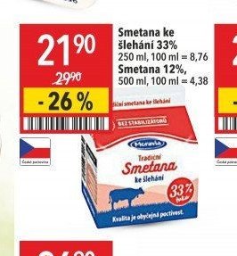 Smetana ke šlehání 33%