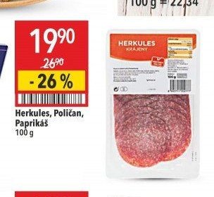 Herkules, Poličan, Paprikáš