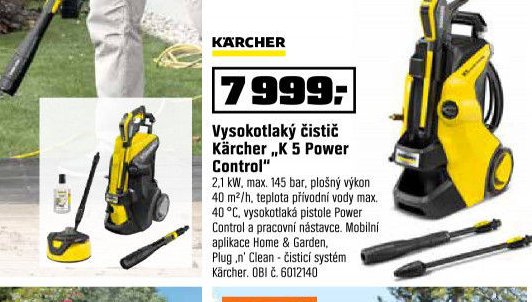 Vysokotlaký čistič Kärcher „K 5 Power Control
