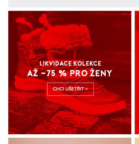 Likvidace kolekce až -75 % pro ženy