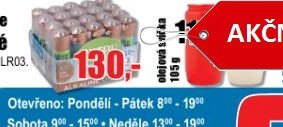 20x baterie alkalické