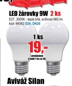 LED žárovky 9W 2 ks