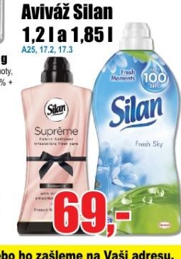 Aviváž Silan 1,2 l a 1,85 l