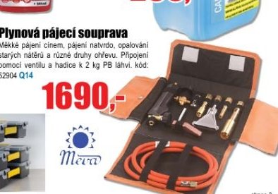 Plynová pájecí souprava Meva