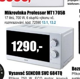 Mikrovlnka Professor MT1705B