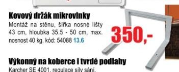 Kovový držák mikrovlnky