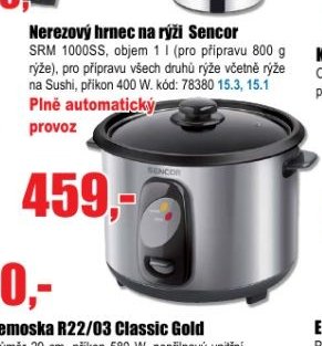 Nerezový hrnec na rýži Sencor