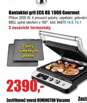Kontaktní gril ECG KG 1000 Gourmet