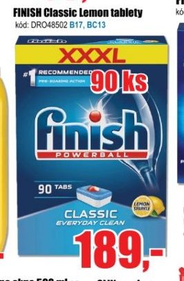 FINISH Classic Lemon tablety 90 ks