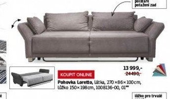 Pohovka Loretto - ASKO akcniletaky.com