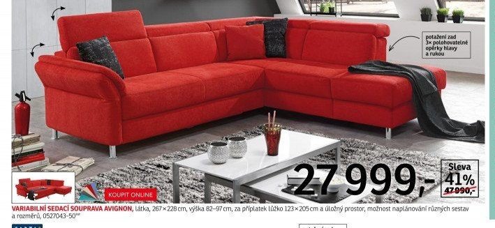 VARIABILNÍ SEDACÍ SOUPRAVA AVIGNON - ASKO akcniletaky.com
