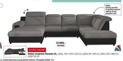 Sedací souprava Panama XL - ASKO akcniletaky.com