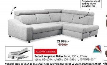 Sedací souprava Brico - ASKO akcniletaky.com