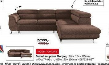 Sedací souprava Morgan - ASKO akcniletaky.com