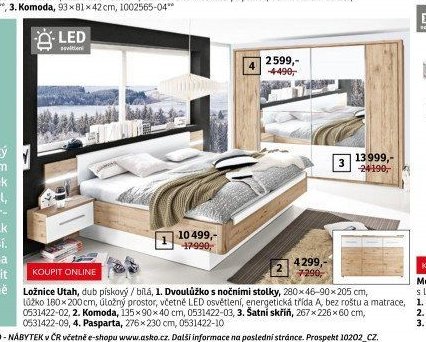 Ložnice Utah - ASKO akcniletaky.com