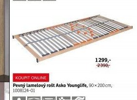 Pevný lamelový rošt Asko Younglife - ASKO akcniletaky.com