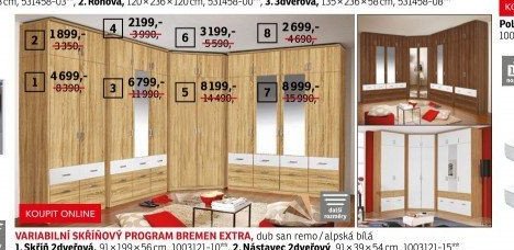 Variabilní skříňový program Bremen Extra - ASKO akcniletaky.com