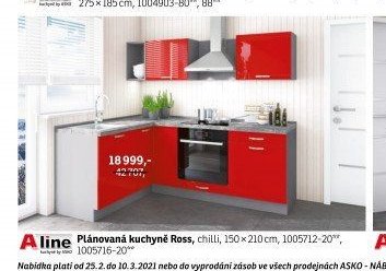 Plánovaná kuchyně Ross - ASKO akcniletaky.com