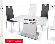 Jídelní stůl, bílá - ASKO akcniletaky.com