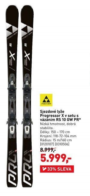 Sjezdové lyže Progressor X v setu s vázáním RS 10 GW PR