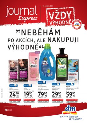 akční leták dm drogerie 25.2.2021-24.3.2021