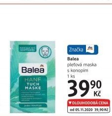 Maska pleťová textilní Balea