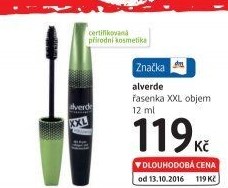 Řasenka pro objem XXL Alverde