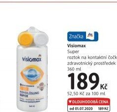 Roztok na kontaktní čočky Super Visiomax