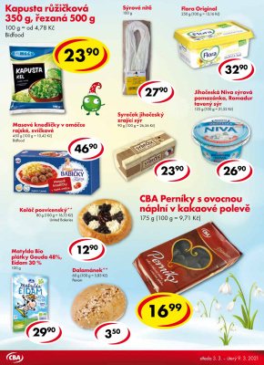 akční leták CBA 3.3.2021-9.3.2021