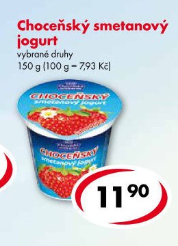 Choceňský smetanový jogurt