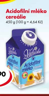 Acidofilní mléko cereálie